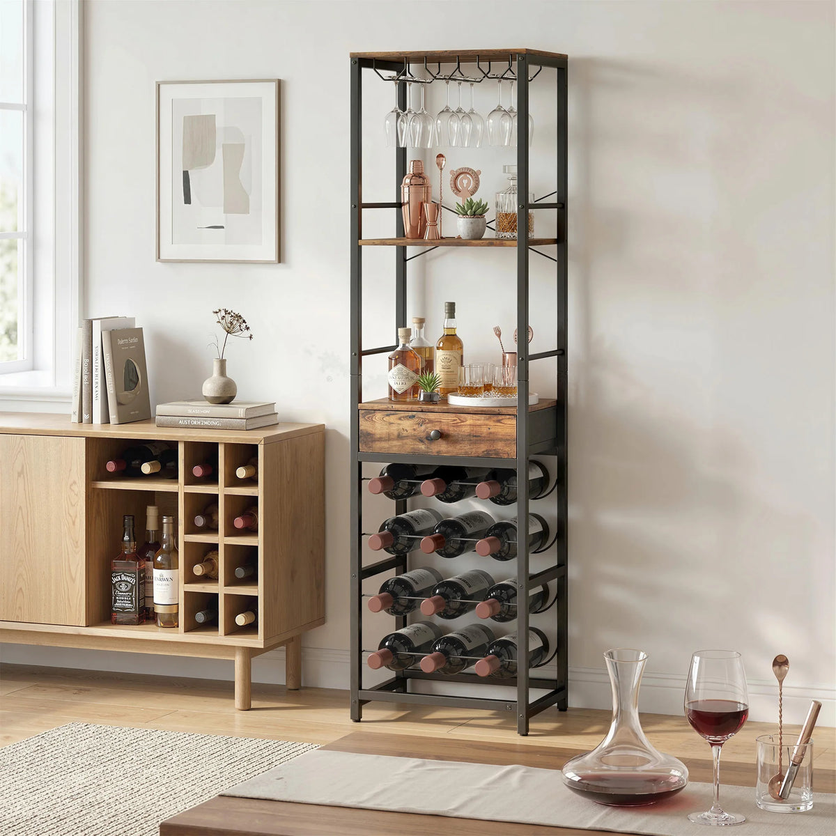 Meuble range bouteille
