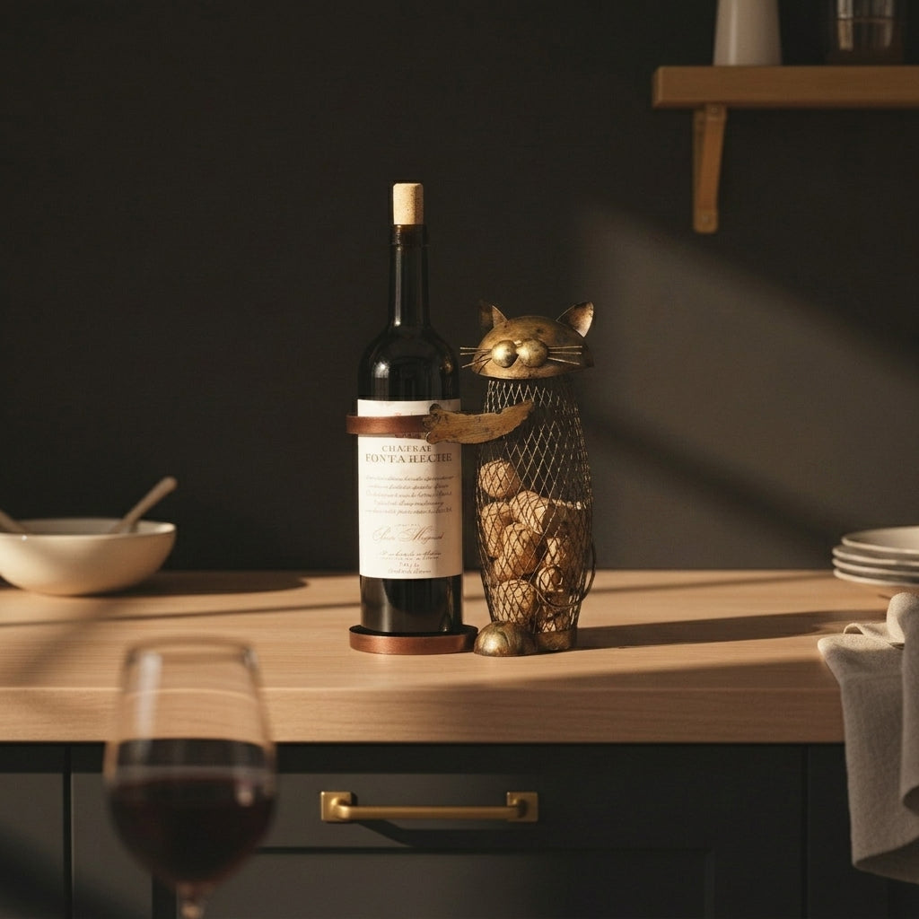 Porte Bouteille Chat