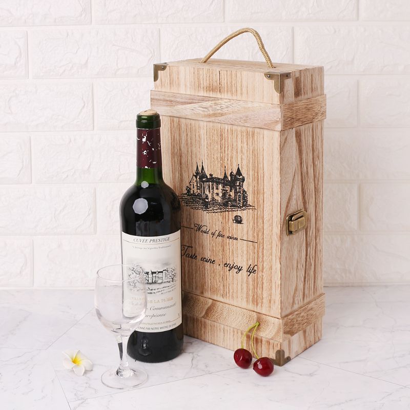 Porte Bouteille Bois Original