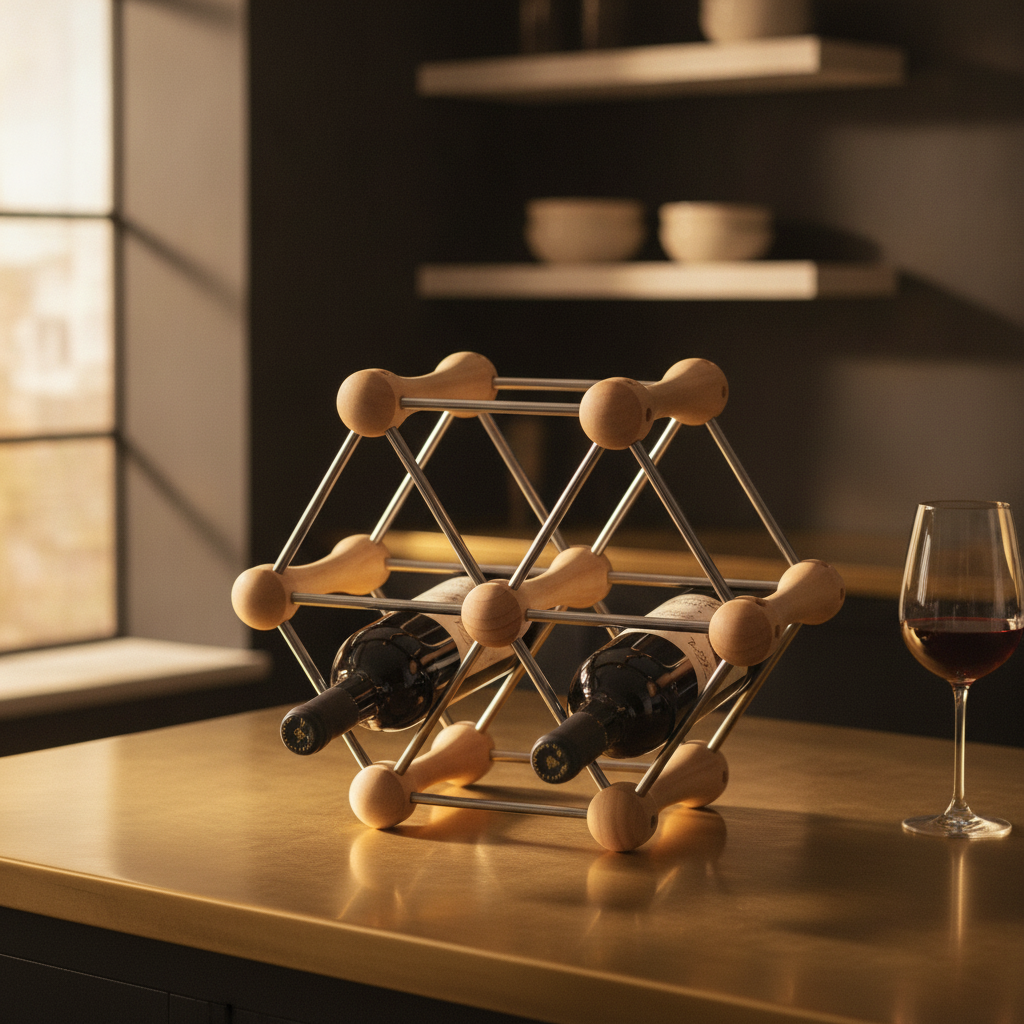 Casier a bouteille decoratif