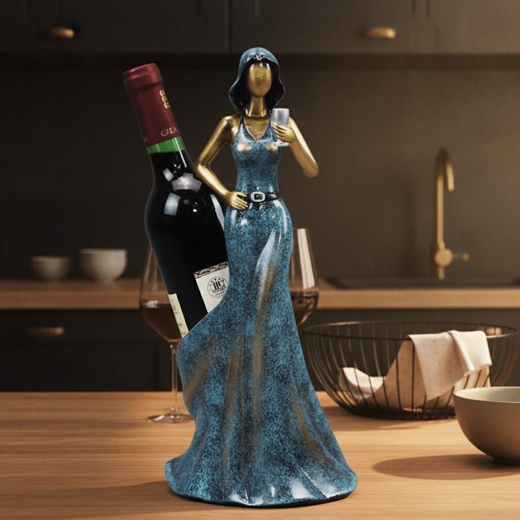 Porte Bouteille Deco Femme