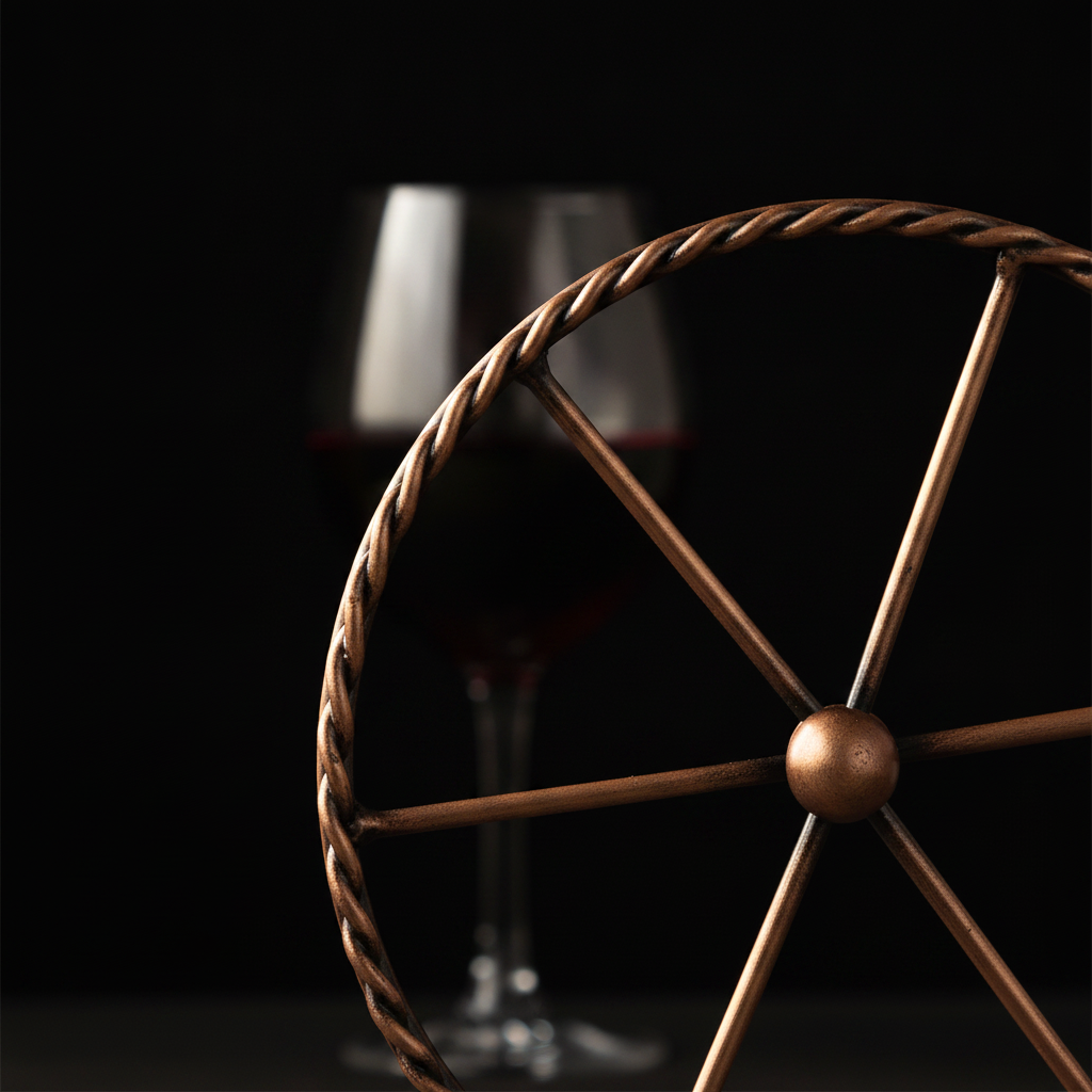 Porte bouteille de vin en forme de support de canon