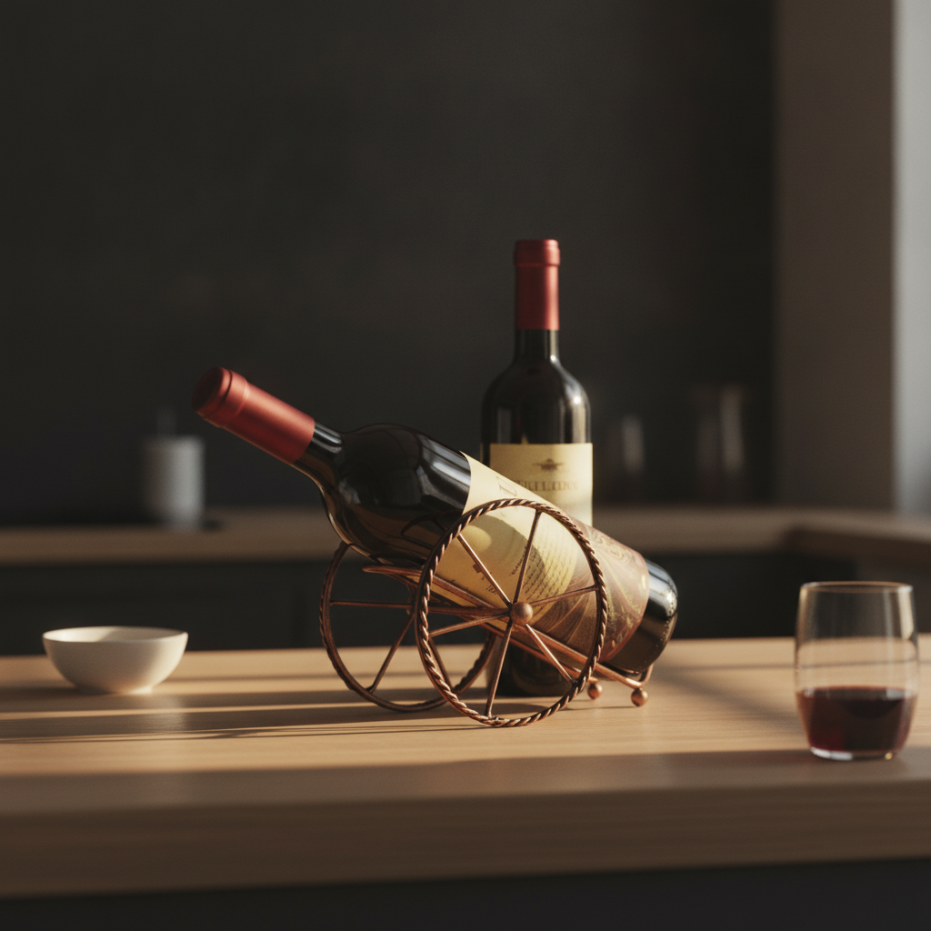 Porte bouteille de vin en forme de support de canon