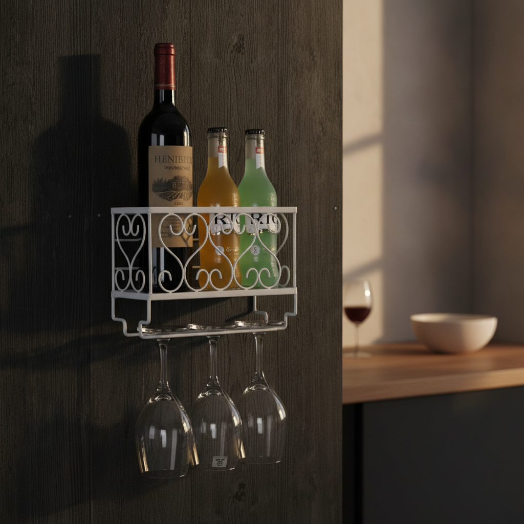 Porte Bouteille Alcool Mural
