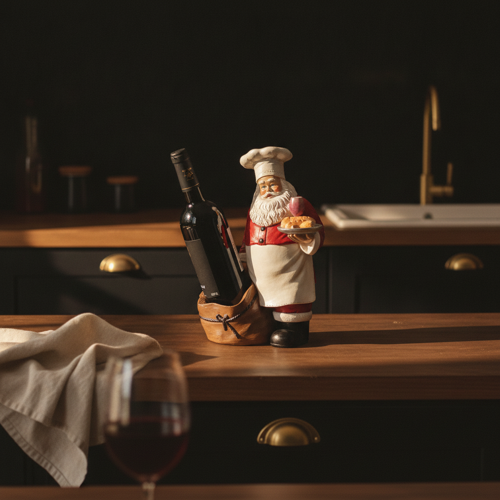 Porte Bouteille Pere Noel