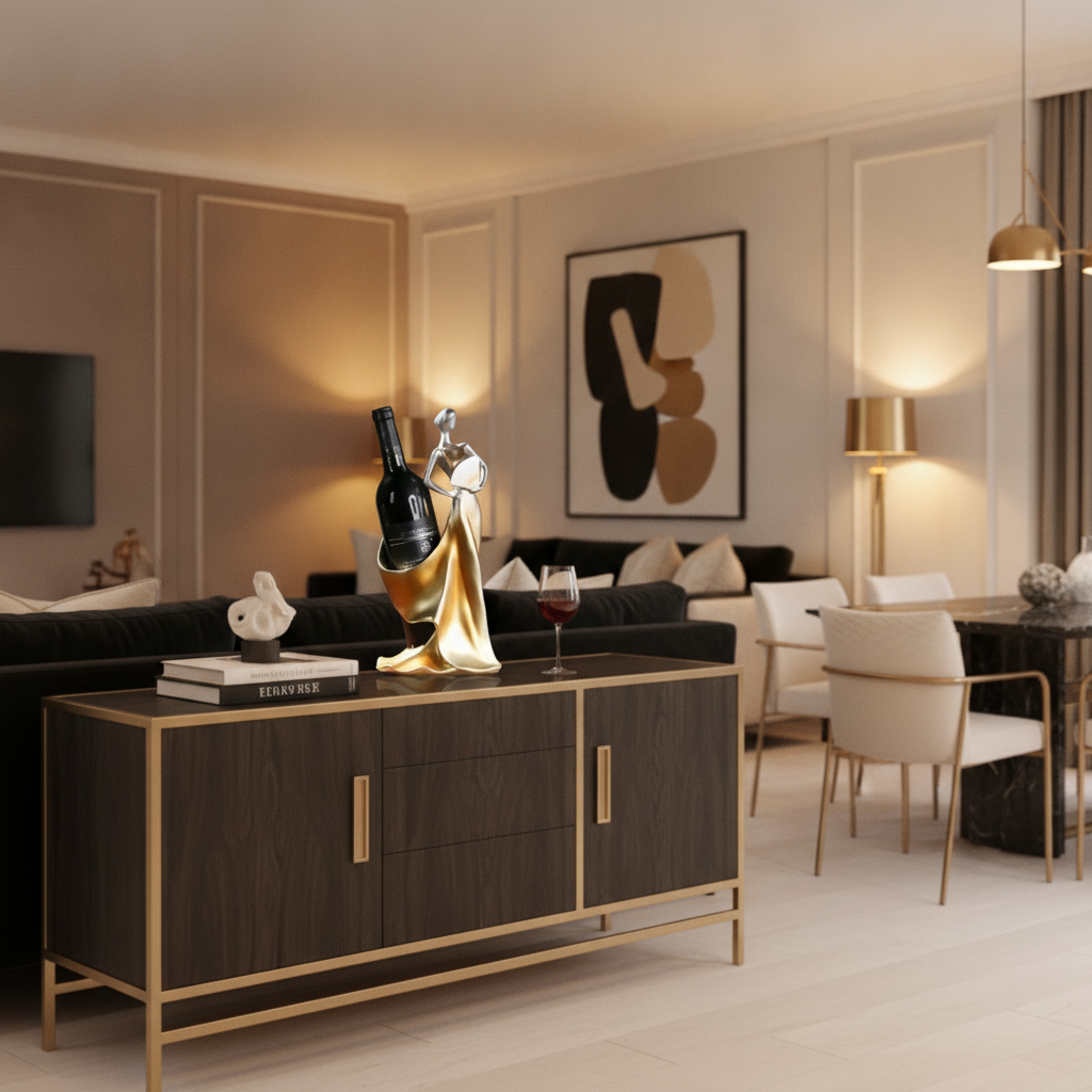 Porte Bouteille Decoratif