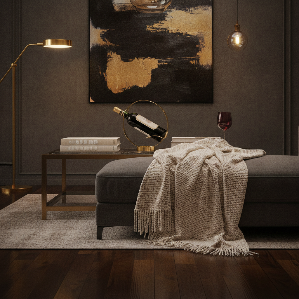Porte Bouteille Metal Design