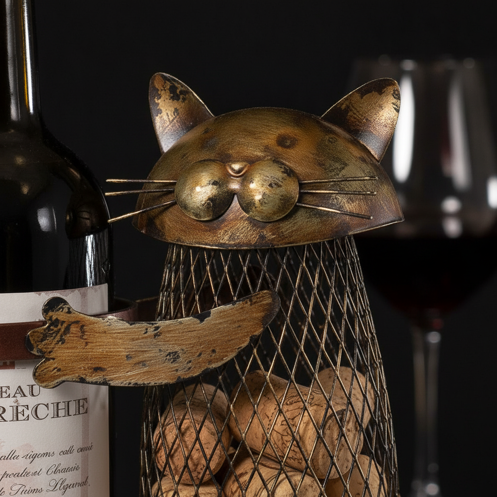 Porte Bouteille Chat