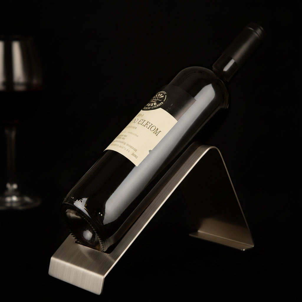 Porte Bouteille Deco Acier