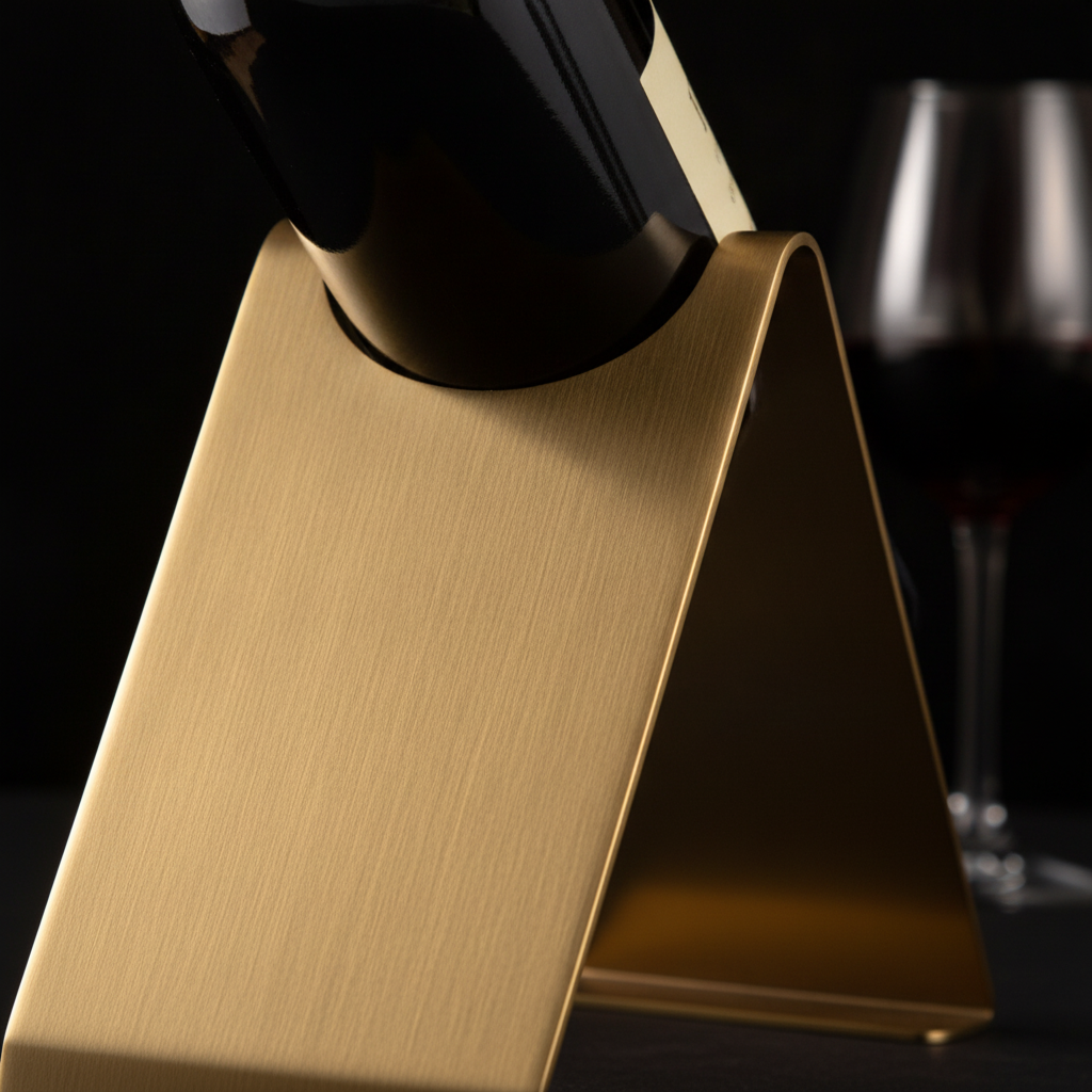 Porte Bouteille Deco Acier