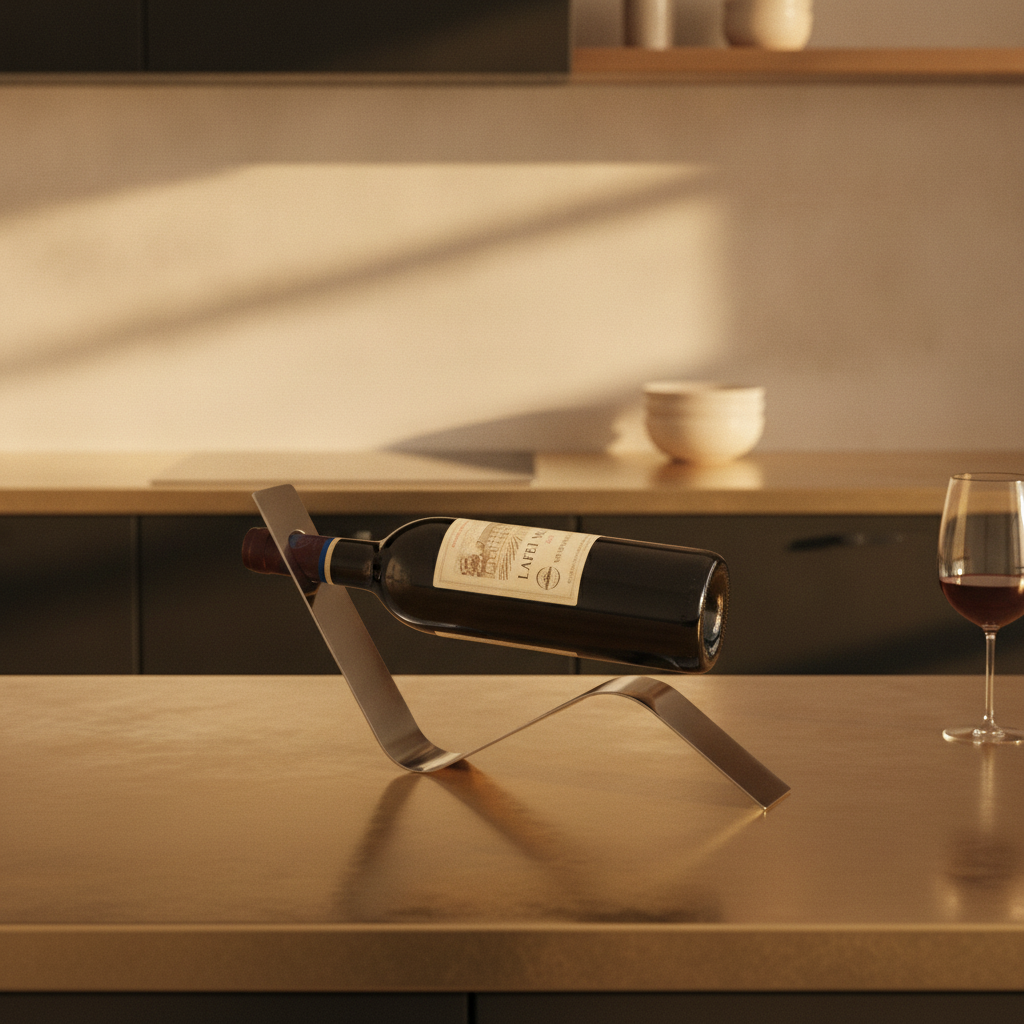 Porte Bouteille Design Inox