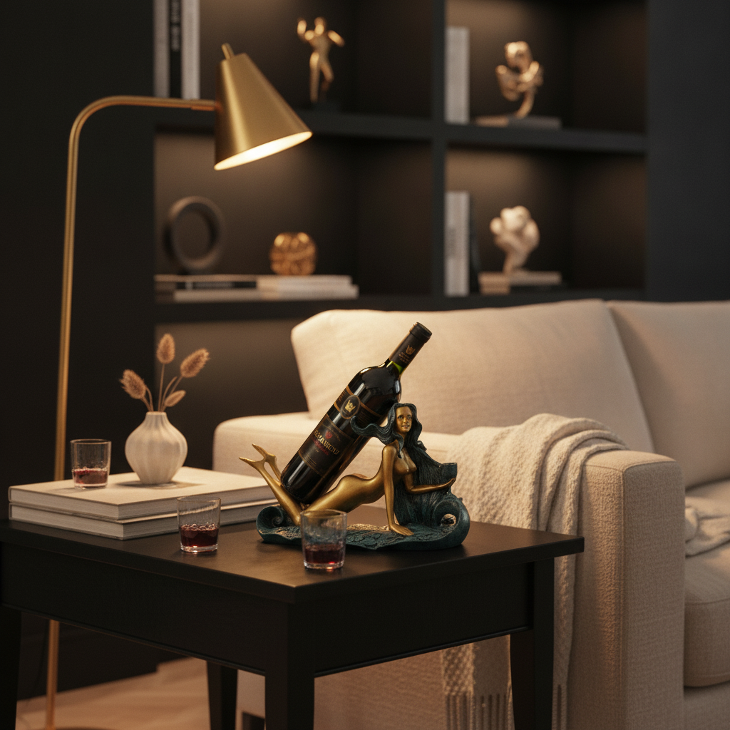 Porte Bouteille Deco Femme Nue