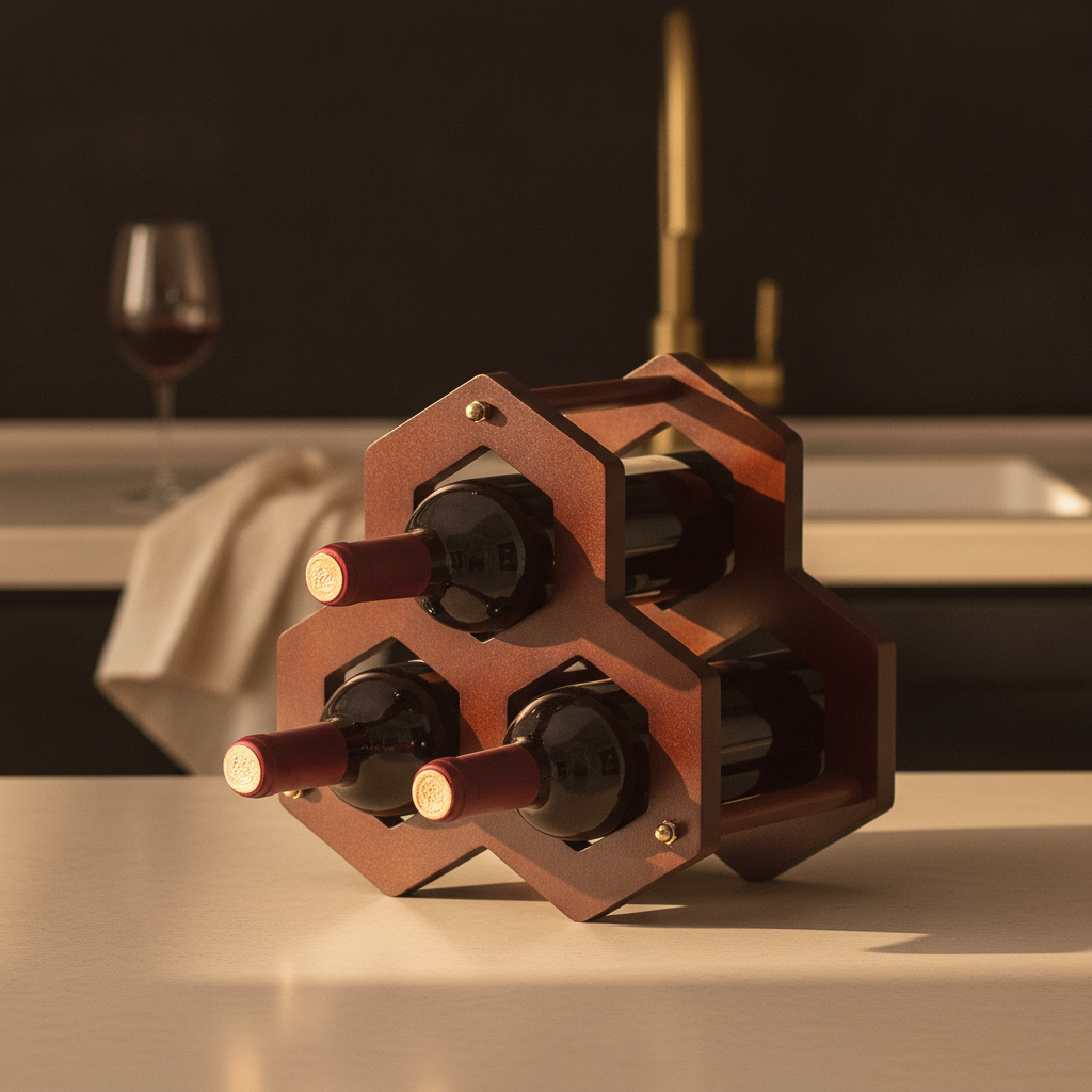 Porte Bouteille Champagne Bois
