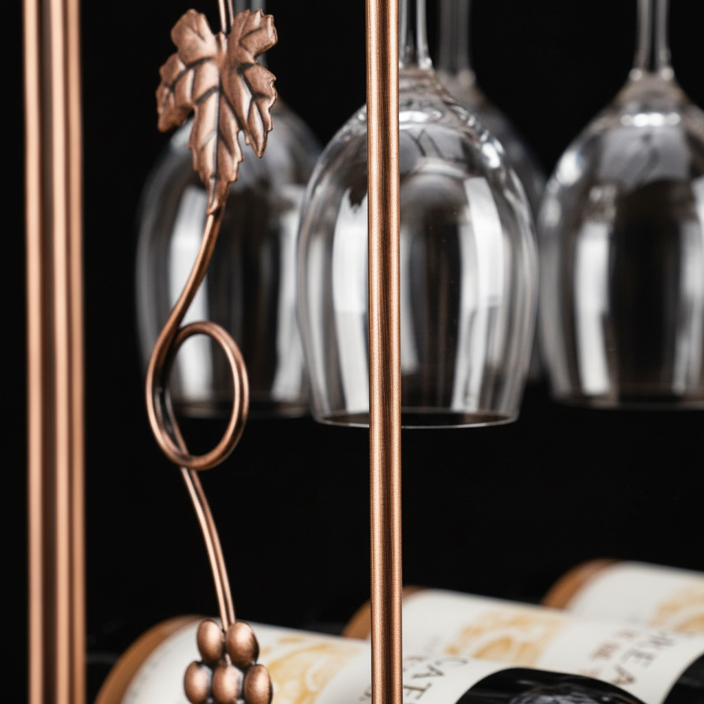 Porte Bouteille de Vin en Fer