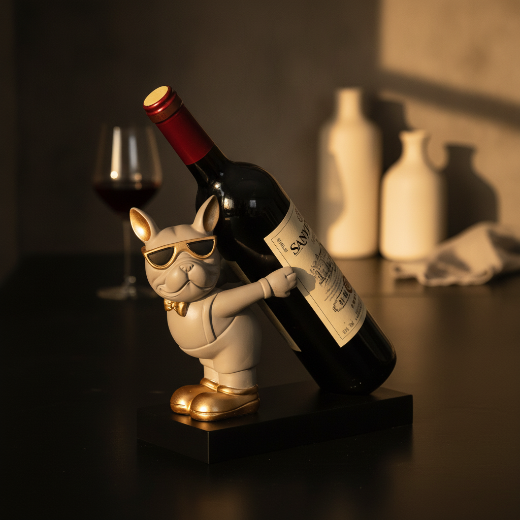 Porte Bouteille Chien