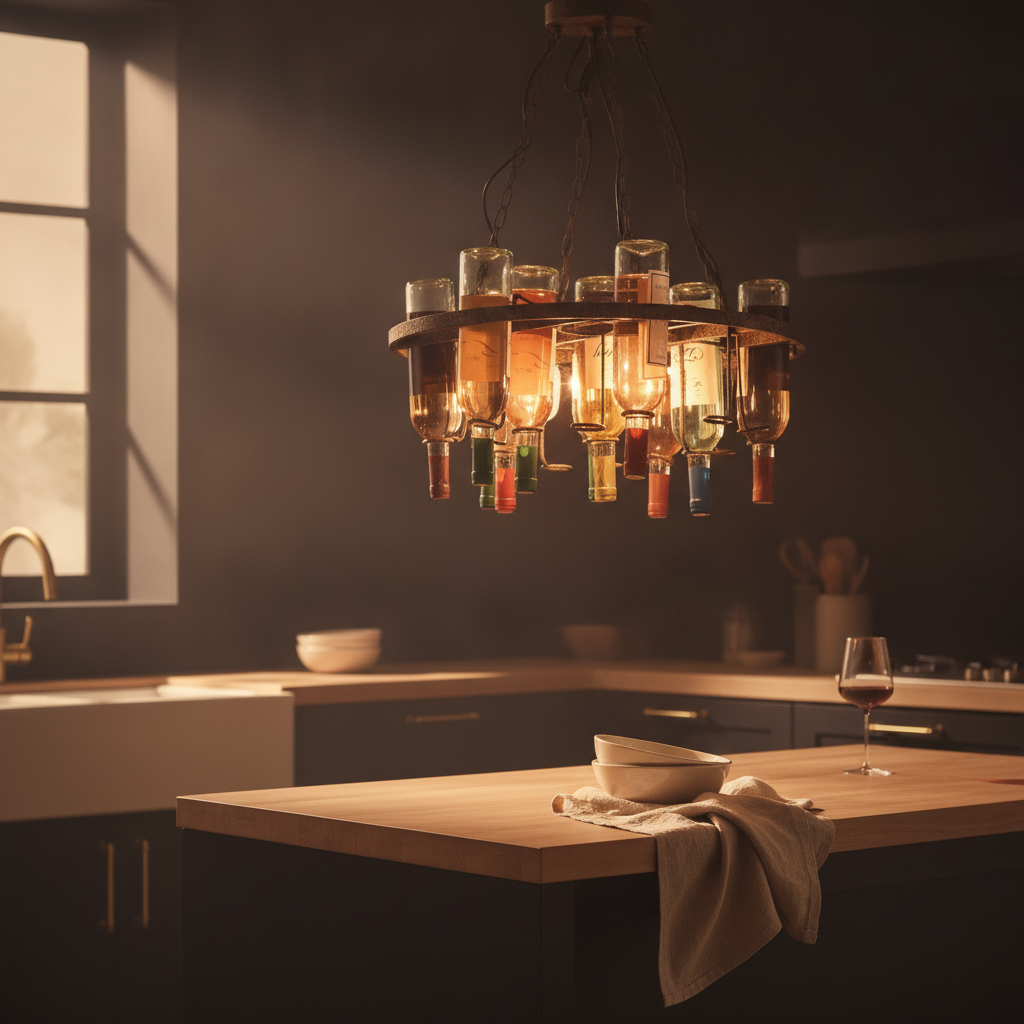 Lustre Porte Bouteille