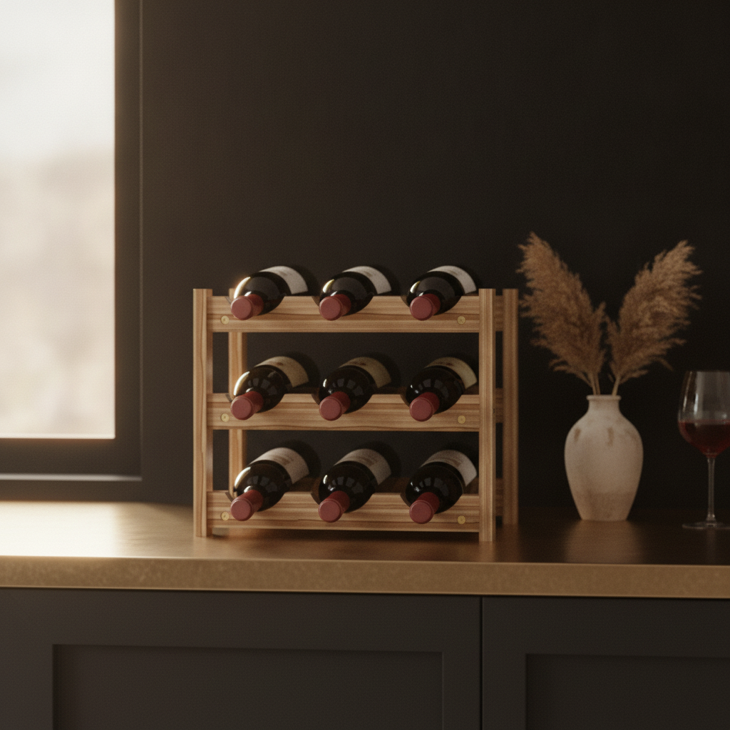 Casier Range Bouteille Bois